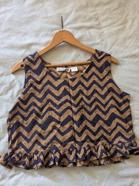 Ruffled Cotton Tank